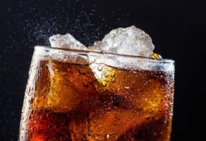 Coca cola with ice