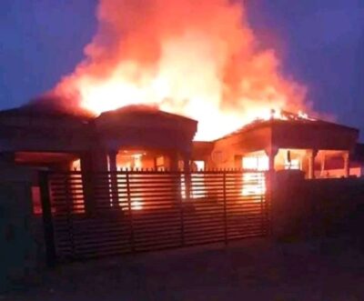 The house of Rodney Ramagalela which burnt down back in 2021