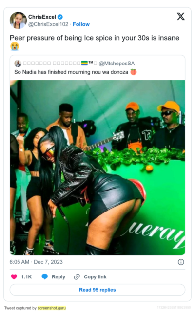 Famous twitter troll Chris Excel takes shots at Nadia Nakai after mistaking her look alike for her