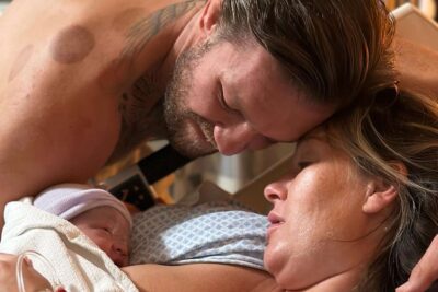 Connor McGregor and wife in the delivery room welcoming their newborn son