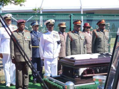 the funeral of a senior general in the Eastern Cape.