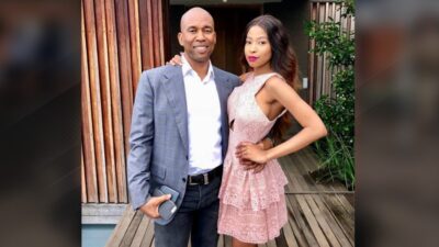 Moses Tembe with his daughter Anele Tembe 